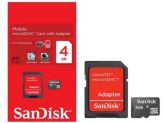 Cartão de Memória Micro SD 4GB com Adaptador SD - SanDisk