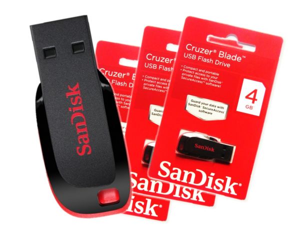 Pen Driver Sandisk 4Gb Cruzer Blade